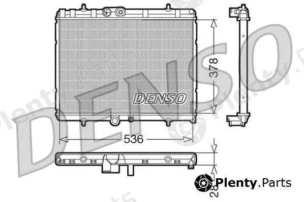 Denso DRM07015 — Radiator, engine cooling
