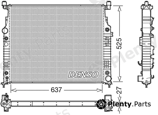 Denso DRM17056 — Radiator, engine cooling