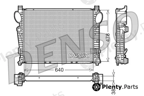 Denso DRM17095 — Radiator, engine cooling