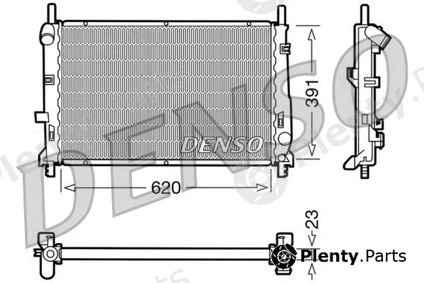 Denso DRM10070 — Radiator, engine cooling