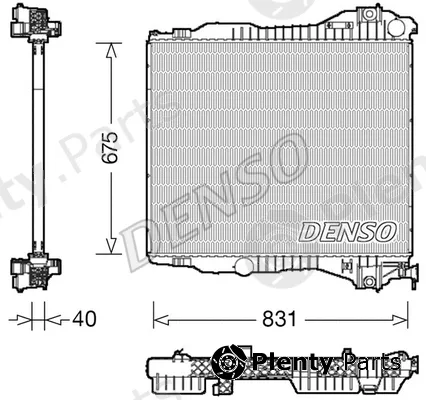 Denso DRM06022 — Radiator, engine cooling
