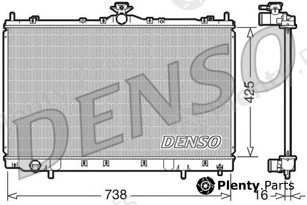 Denso DRM45012 — Radiator, engine cooling