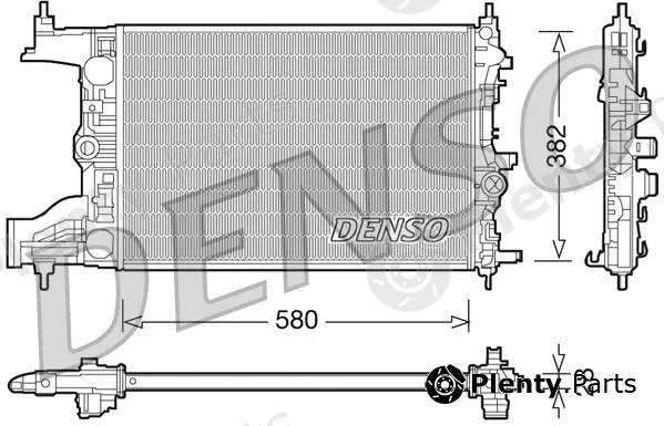 Denso DRM20096 — Radiator, engine cooling