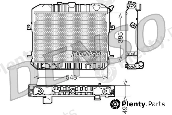 Denso DRM46200 — Radiator, engine cooling
