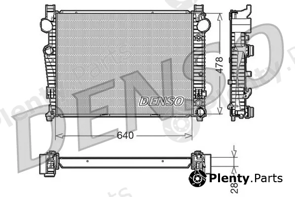 Denso DRM17092 — Radiator, engine cooling