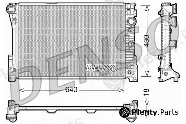Denso DRM17005 — Radiator, engine cooling