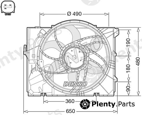 Denso DER05011 — Fan, engine cooling