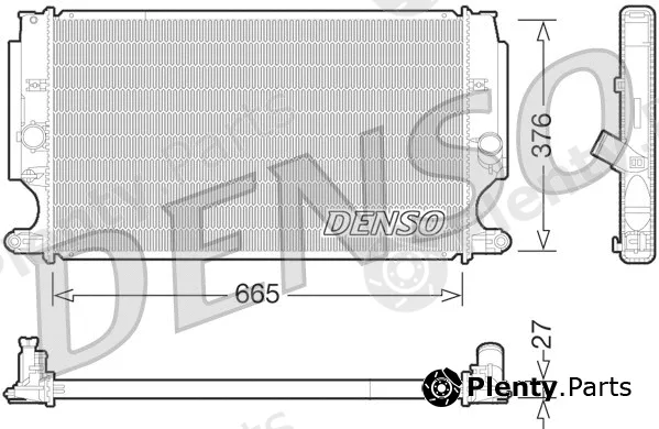 Denso DRM50072 — Radiator, engine cooling