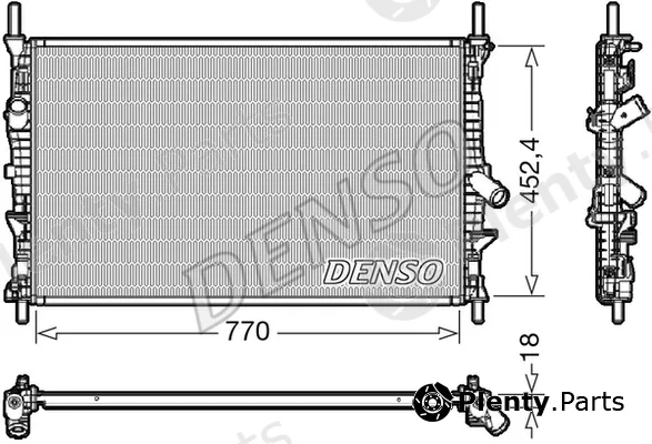 Denso DRM10111 — Radiator, engine cooling