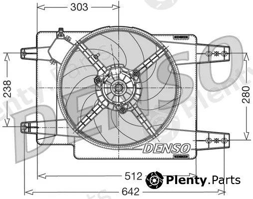 Denso DER01011 — Fan, engine cooling