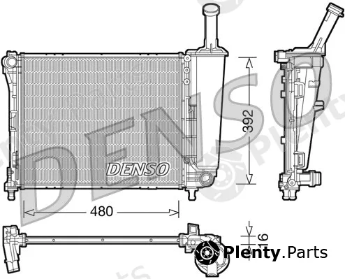 Denso DRM09088 — Radiator, engine cooling