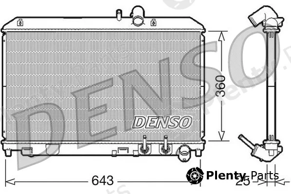 Denso DRM44012 — Radiator, engine cooling