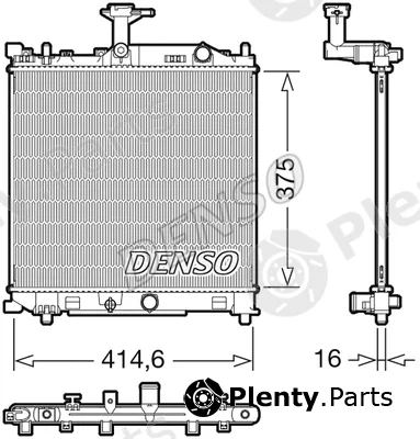 Denso DRM47040 — Radiator, engine cooling