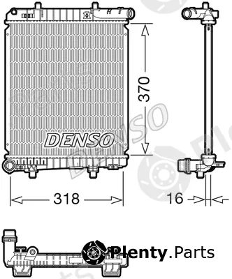 Denso DRM07062 — Radiator, engine cooling