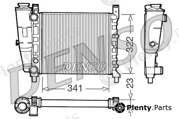 Denso DRM09141 — Radiator, engine cooling