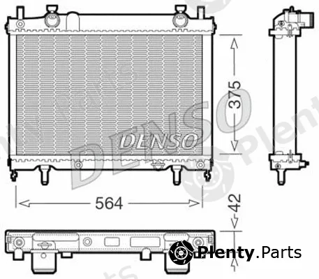 Denso DRM09023 — Radiator, engine cooling