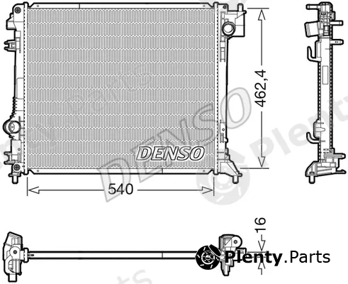 Denso DRM46062 — Radiator, engine cooling