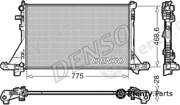 Denso DRM23112 — Radiator, engine cooling