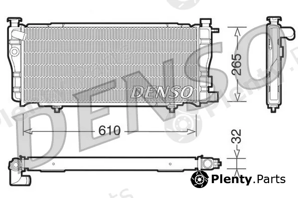 Denso DRM21012 — Radiator, engine cooling