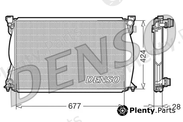 Denso DRM02038 — Radiator, engine cooling