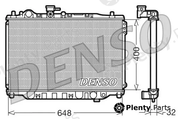 Denso DRM44007 — Radiator, engine cooling