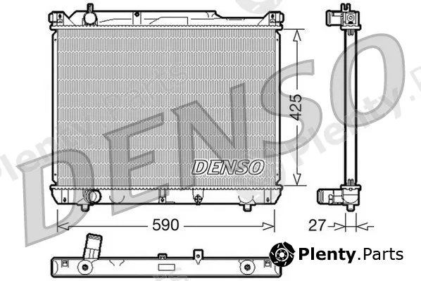 Denso DRM47019 — Radiator, engine cooling
