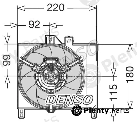 Denso DER16003 — Fan, engine cooling