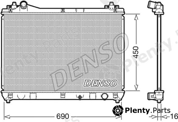 Denso DRM47031 — Radiator, engine cooling