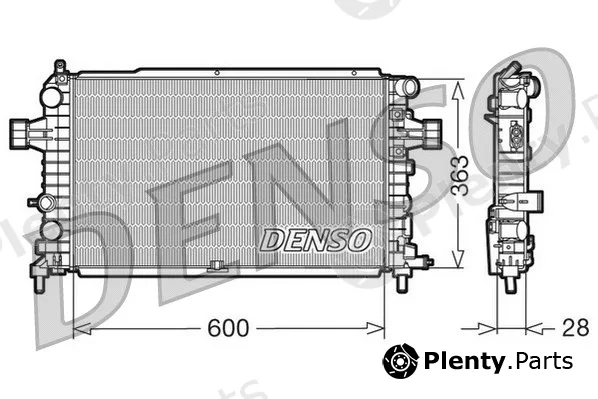 Denso DRM20105 — Radiator, engine cooling