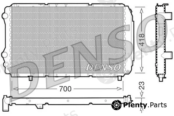 Denso DRM09077 — Radiator, engine cooling