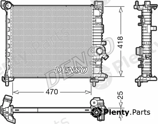 Denso DRM20114 — Radiator, engine cooling