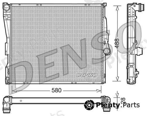 Denso DRM05090 — Radiator, engine cooling