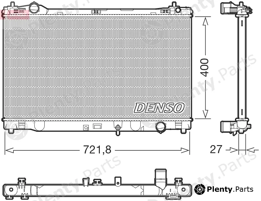 Denso DRM51021 — Radiator, engine cooling