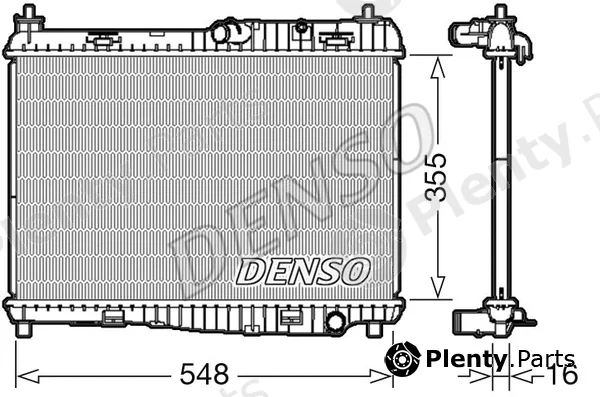 Denso DRM10043 — Radiator, engine cooling