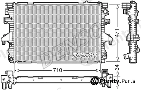 Denso DRM32040 — Radiator, engine cooling