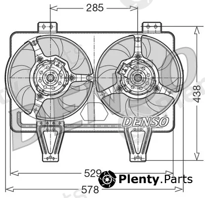 Denso DER01016 — Fan, engine cooling