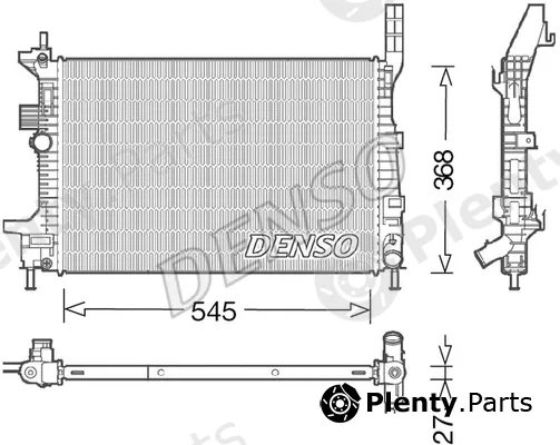 Denso DRM10029 — Radiator, engine cooling