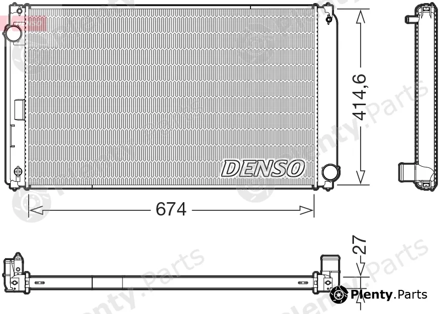 Denso DRM50151 — Radiator, engine cooling