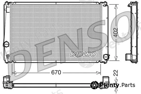 Denso DRM50053 — Radiator, engine cooling