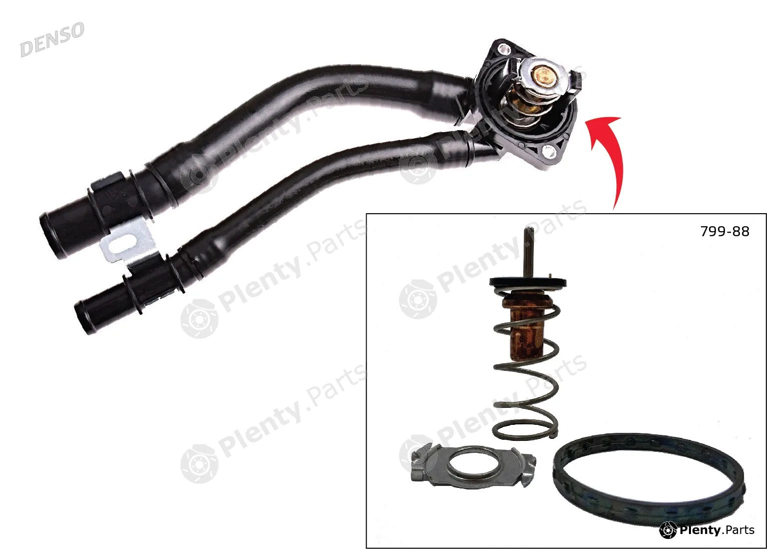 Denso DTM88799 — Thermostat, coolant