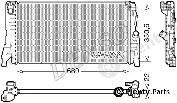 Denso DRM05118 — Radiator, engine cooling