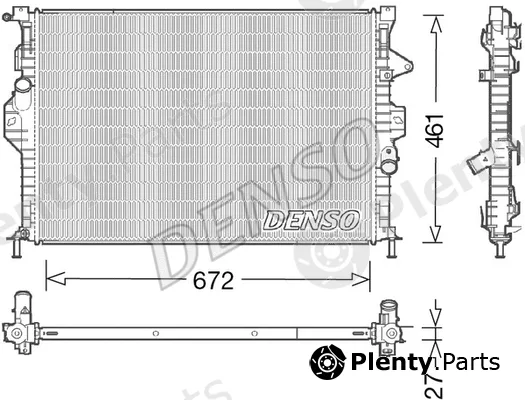 Denso DRM10048 — Radiator, engine cooling