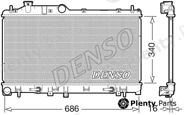 Denso DRM36024 — Radiator, engine cooling