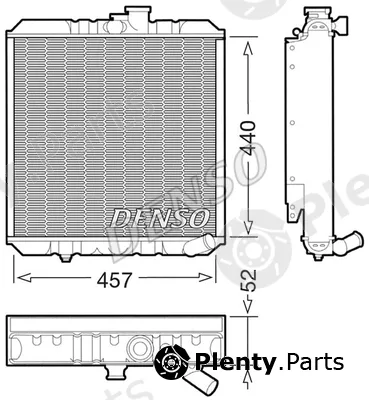 Denso DRM14002 — Radiator, engine cooling