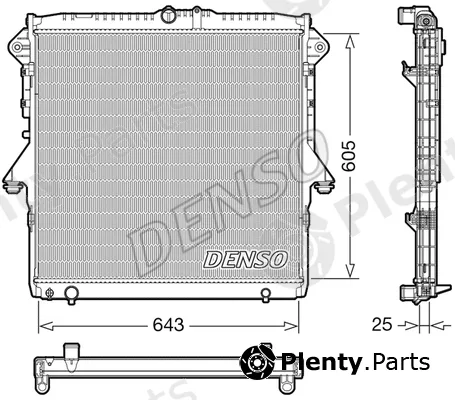 Denso DRM10119 — Radiator, engine cooling