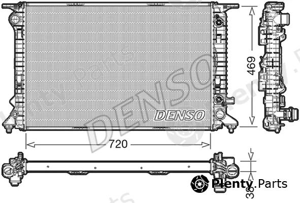 Denso DRM02041 — Radiator, engine cooling