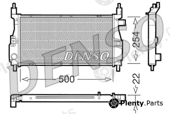 Denso DRM24003 — Radiator, engine cooling