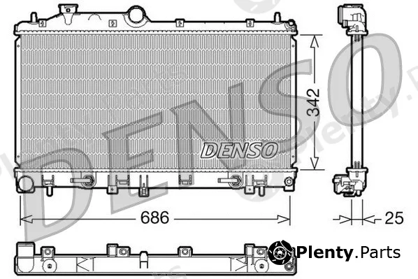 Denso DRM36005 — Radiator, engine cooling