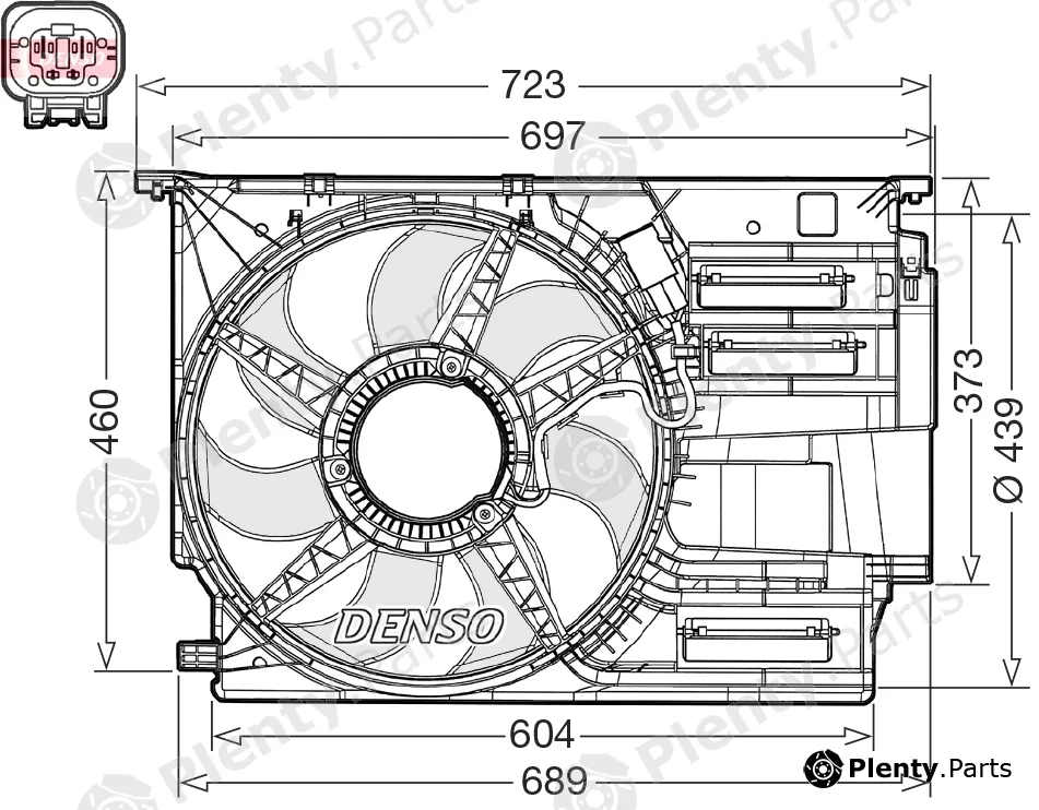 Denso DER05012 — Fan, engine cooling