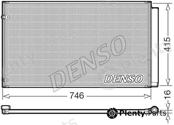 Denso DCN51017 — Condenser, air conditioning